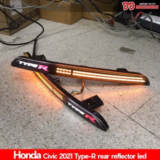 ทับทิมท้าย Civic 2021 2022 FE ทรง TYPE R ทับทิมท้ายมีไฟ ไฟทับทิมท้าย