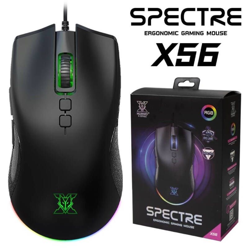 NUBWO GAMING MOUSE X56 เมาส์ เมาส์เกมมิ่ง เมาส์มีสาย