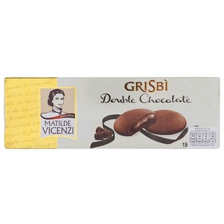 บิสกิตสอดไส้ครีมดับเบิ้ลช็อกโกแลต Matilde Vicenzi Grisbi Double Chocolate 150g.