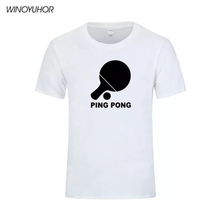 เสื้อยืด พิมพ์ลายปิงปอง Ping PONG แบบเรียบ เลือกลายได้ สําหรับผู้ชาย และผู้หญิง