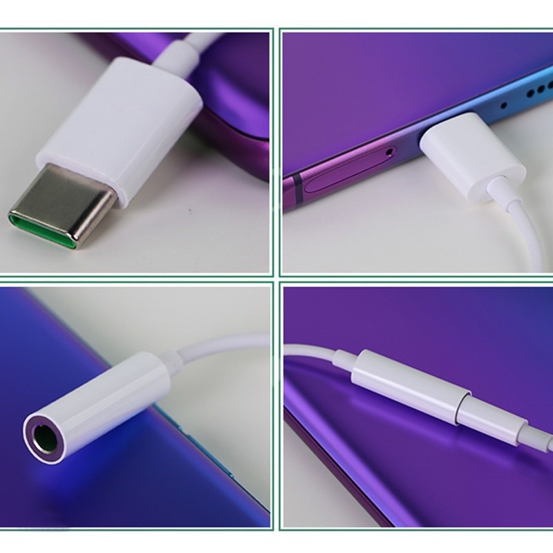 สายแปลง OPPO  Vivo TYPE-C to3.5mm Headphone Adaptor (ใช้สำหรับรุ่นที่ไม่มีรูหูฟัง 3.5mm)