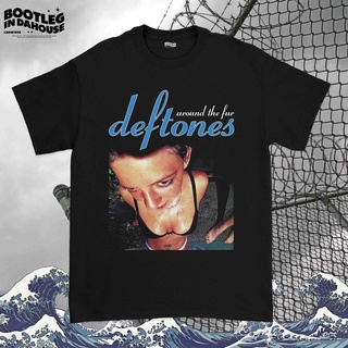 เสื้อยืดผ้าฝ้าย เสื้อเชิ้ต ประดับขนเฟอร์ Deftones