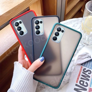 เคสโทรศัพท์ OPPO Reno5 4G Reno 5 Pro 5G Casing Camera Protect+Shock Bumper Matte Hard Case เคส OPPO Reno 5Pro