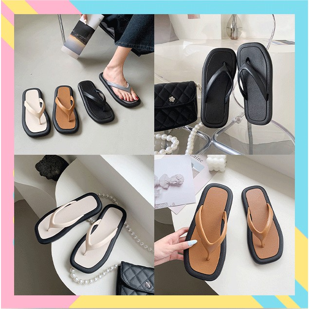 LGShoes รองเท้าหูหนีบสไตล์มินิมอล สาวๆหลงไหลความเรีบๆแต่เก๋ห้ามหลาด มี 4 สีให้เลือก ราคาเบาสบายที่ไม่ควรพลาด