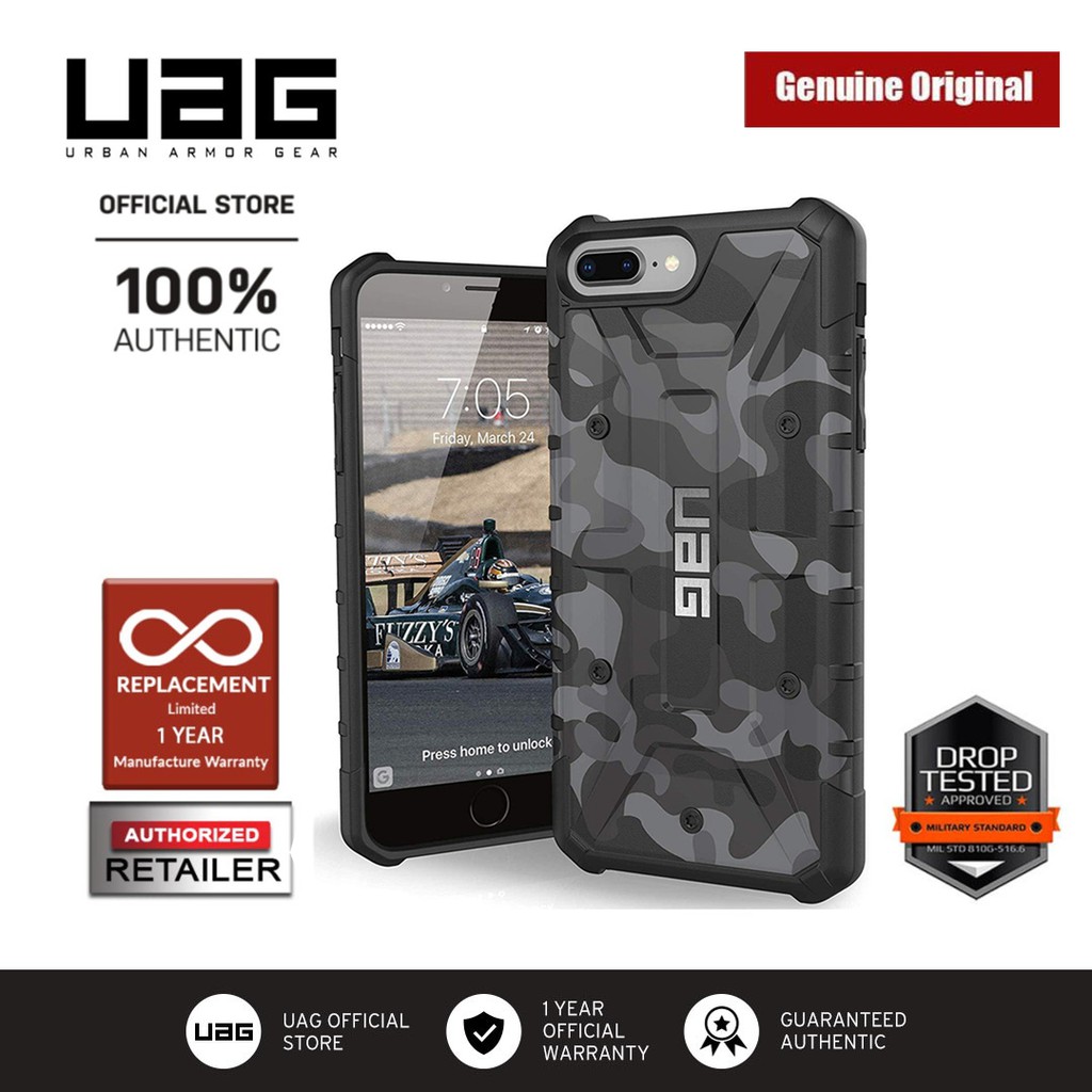 UAG Pathfinder SE Camo Series เคสกันกระแทก Apple iPhone 8 / iPhone 7 / iPhone 6/6s  iPhone 8 Plus / iPhone 7 Plus / iPhone 6/6s Plus - Midnight Camo