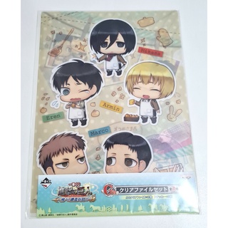 [ลิขสิทธิ์แท้] แฟ้ม A4 ลายอนิเมะ แฟ้มลายน่ารัก จากเรื่อง attack on titan