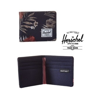 🔥พร้อมส่ง🔥 กระเป๋าสตางค์ Herschel Roy Wallet -Peacoat Floria  ของเเท้