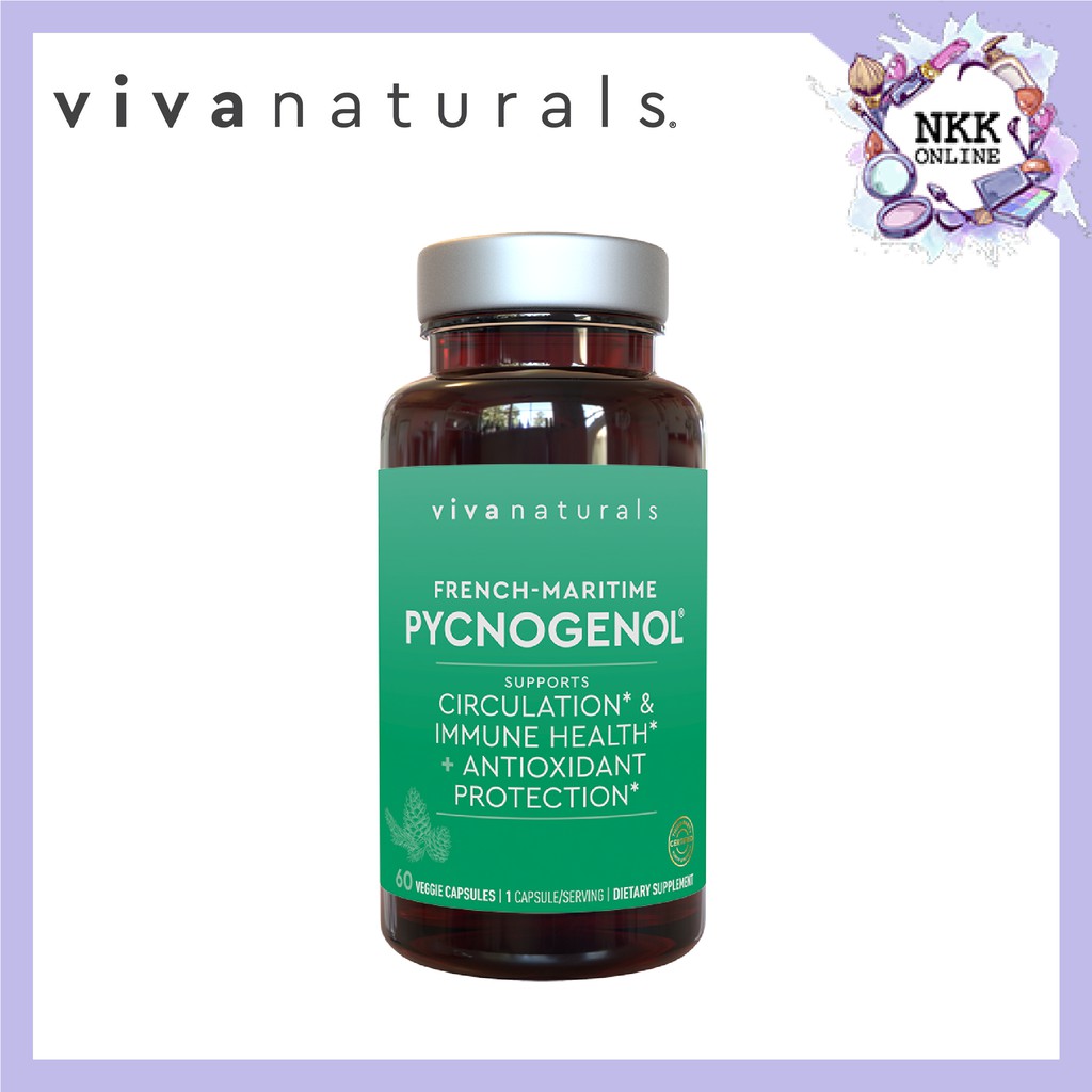 [EXP‼️07/2026] Viva naturals Pycnogenol 60 Capsules