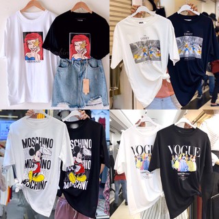 💢(แจกโค๊ดลด 20บ.)💢🌈𝑵𝒆𝒘 เสื้อยืดเจ้าหญิงOversize🌟พร้อมส่ง🌟 ♥️ เนื้อผ้า Cotton100%ใส่สบายเหมาะกับทุกเพศทุกวัย