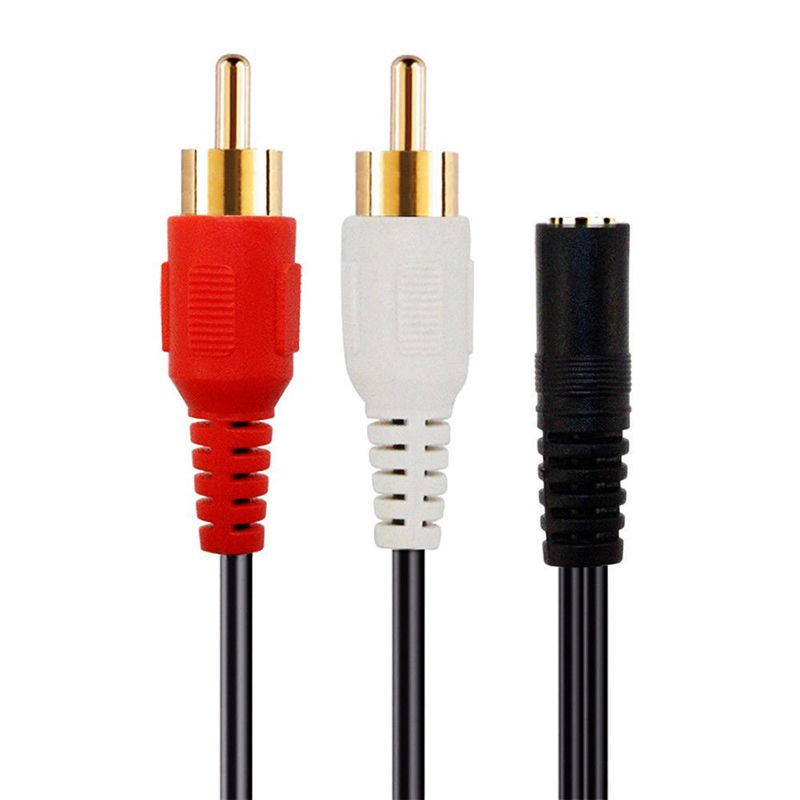 สายสัญญาณเสียงสเตอริโอ แจ็ค Aux 2-RCA ตัวผู้ เป็นตัวเมีย รูปที่ 4