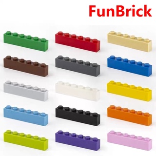 [Funbrick] บล็อคตัวต่อ รูปอิฐ 1x6 3009 เข้ากันได้กับของเล่นตัวต่อ แบรนด์ดัง MOC DIY 50 ชิ้น