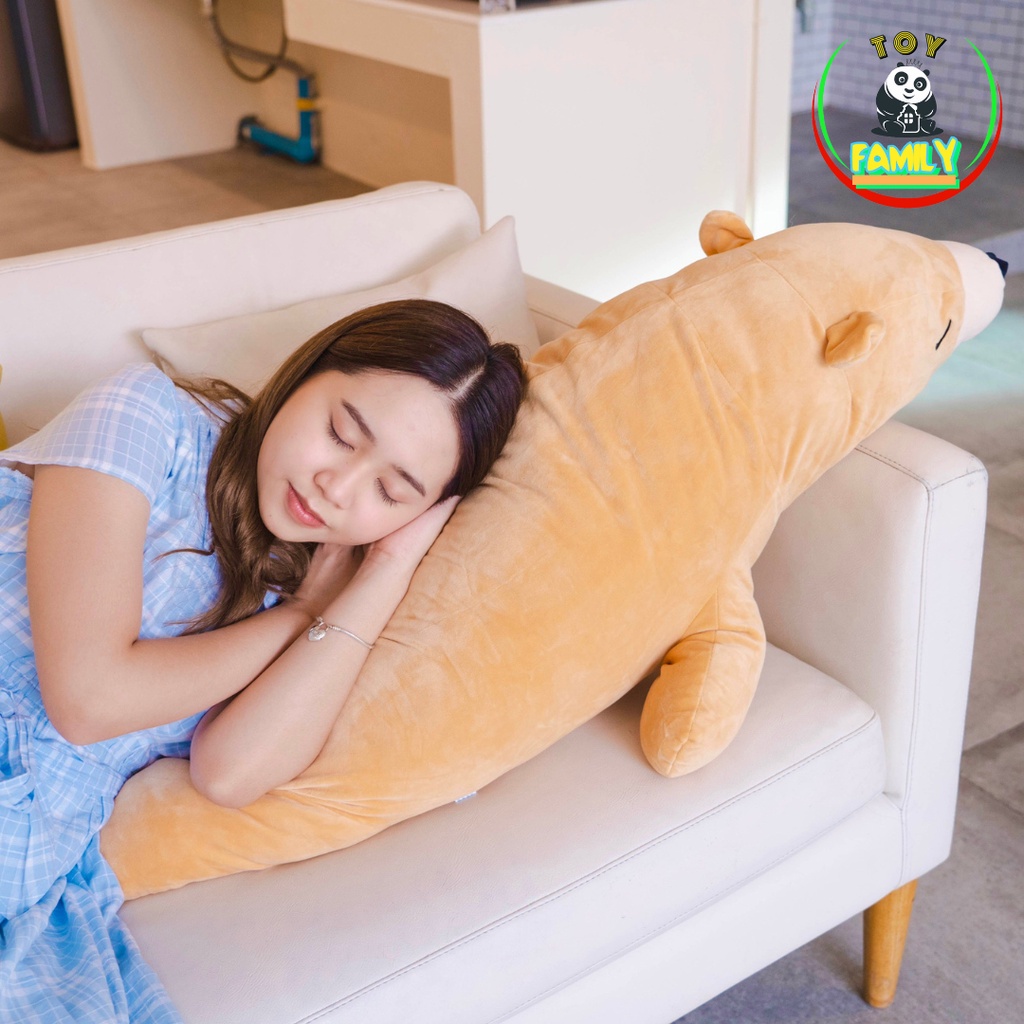 ตุ๊กตาน้องหมีขี้เกียจหลับปุ๋ย ขนาด 110CM 70CM น่ากอดสุดๆ ตุ๊กตาตัวใหญ่ เขียนการ์ดอวยพรได้ ของขวัญวันเกิด ของขวัญให้แฟน