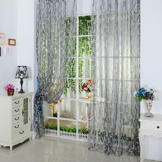 GOODSTUFF  ผ้าม่านหน้าต่างผ้าพันคอ Voile ตกแต่งห้อง