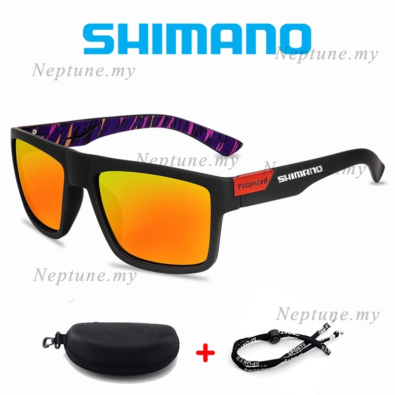 [คลังสินค้าพร้อม] SHIMANO แว่นกันแดดโพลาไรซ์ตั้งแคมป์เดินป่าตกปลา UV400 แว่นตา - รูปที่ 4