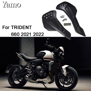 รถจักรยานยนต์ สปอยเลอร์เครื่องยนต์ TRIDENT 660 2021 2022 แฟริ่งเครื่องยนต์