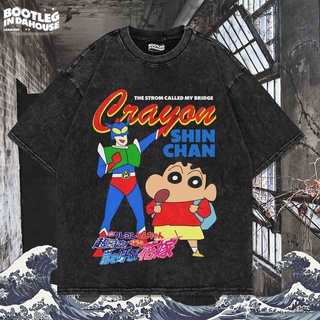 เสื้อยืด พิมพ์ลาย Shinchan CRAYON OVERSIZE WASHING VINTAGE | เสื้อยืด โอเวอร์ไซส์ | เสื้อยืด ขนาดใหญ่ | เสื้อยืด ซักได้