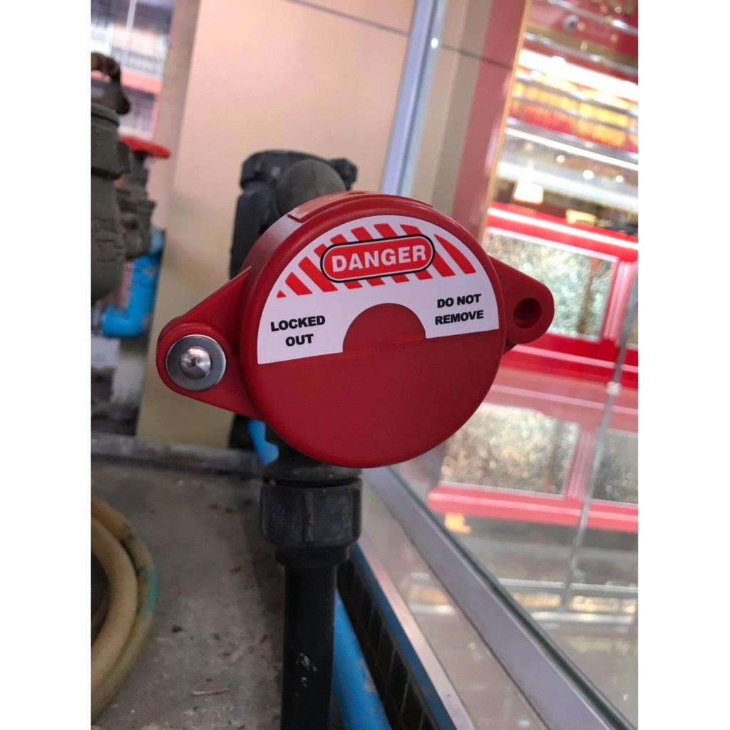 ตัวล็อคมิเตอร์น้ำ ฝาครอบตัดน้ำ อุปกรณ์ล็อควาล์วแบบกลม อุปกรณ์ล็อควาล์วถังแก๊ส ที่ล็อคบอลวาล์ว PVC - รูปที่ 7