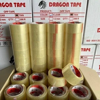 เทปกาว OPP เทปใส/ขุ่น 2 นิ้ว ยกลัง 72 ม้วน ยาว 100 หลา ดราก้อน DRAGON เทปปิดกล่องพัสดุ ราคาส่ง พร้อมส่ง B7Box ส่งด่วน