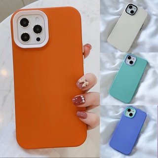 เคสโทรศัพท์มือถือซิลิโคน กันกระแทก สีแคนดี้ สําหรับ iPhone 13 12 Pro Max 13 12 mini