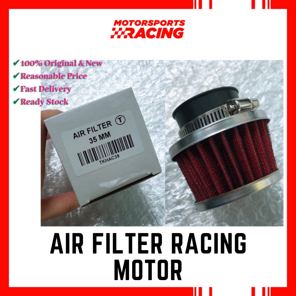 35 มม./38 มม./42 มม./46 มม./90 DEGREE-35/38/40 มม. AIR FILTER RACING MOTORCYCLE TAHAN LAMA