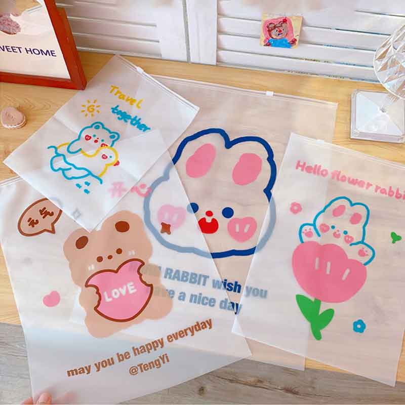 ถุงซิปล็อค cute ziplock bag travel storage bag Shopee Thailand