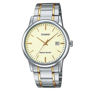 นาฬิกาCasio นาฬิกาข้อมือ ผู้ชาย  สายสแตนเลส รุ่น MTP-V002SG-9A ( Silver ) ประกันศูนย์ 1 ปี จากร้าน henghengwatch