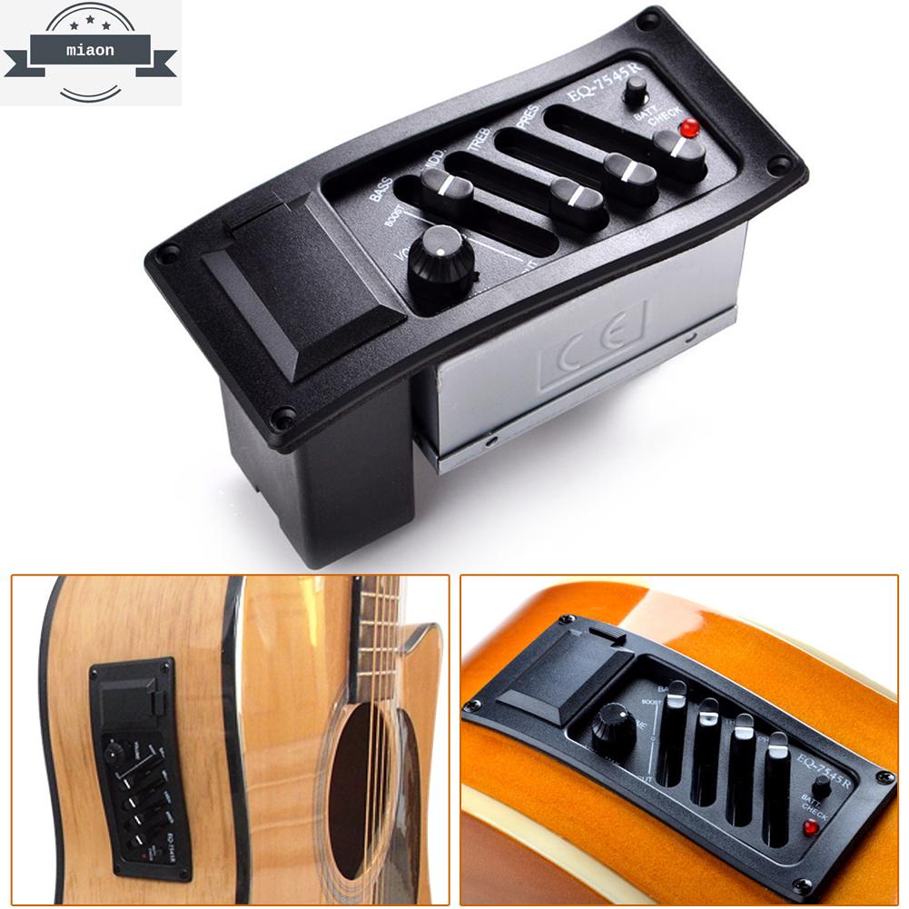 อีควอไลเซอร์ ปิ๊กอัพ 4-Band Eq Equalizer Piezo Eq-7545R สําหรับกีตาร์อะคูสติก