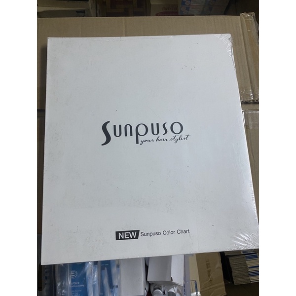 Sunpuso Color Chart แบบสีผม แสดงสีผม ชาร์ทสีผม เป็นเส้นผม