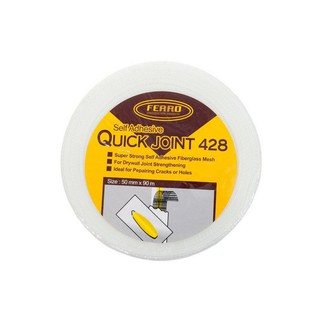 เทปกาวตาข่ายFERRO QUICKJOINT428 50MMX90M | FERRO | QUICK JOINT- 428 แผ่นเทปกาว อุปกรณ์แพคกิ้ง เครื่องมือช่าง