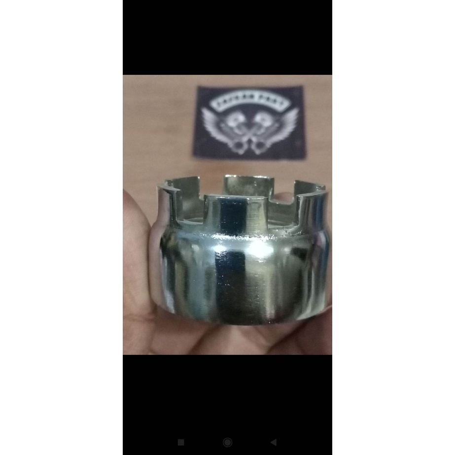 Yamaha F1 ZR F1zr Force one แหวนน็อตเชื่อมต่อคอไอเสียกลาง