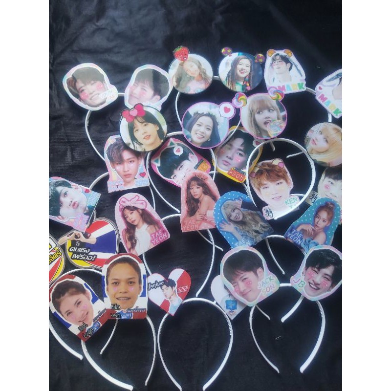 ที่คาดผมทุกเมมเบอร์  รับทำตามออร์เดอร์ blackpink​ bts got7 nct SEVENTEEN bus pixxie proxy trinity 4e