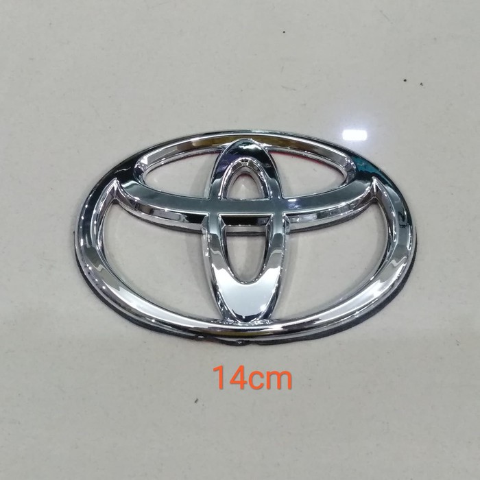 โลโก้สัญลักษณ์หน้า Toyota all new avanza veloz chrome รุ่นสติ๊กเกอร์ 14 ซม.