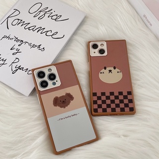 สอบถามก่อนกดสั่ง เคสโทรศัพท์ &lt;พร้อมส่งจากไทย&gt; เคสเหลี่ยม เคสขอบมน เคสหมา เคสหมี เคสสีน้ำตาล