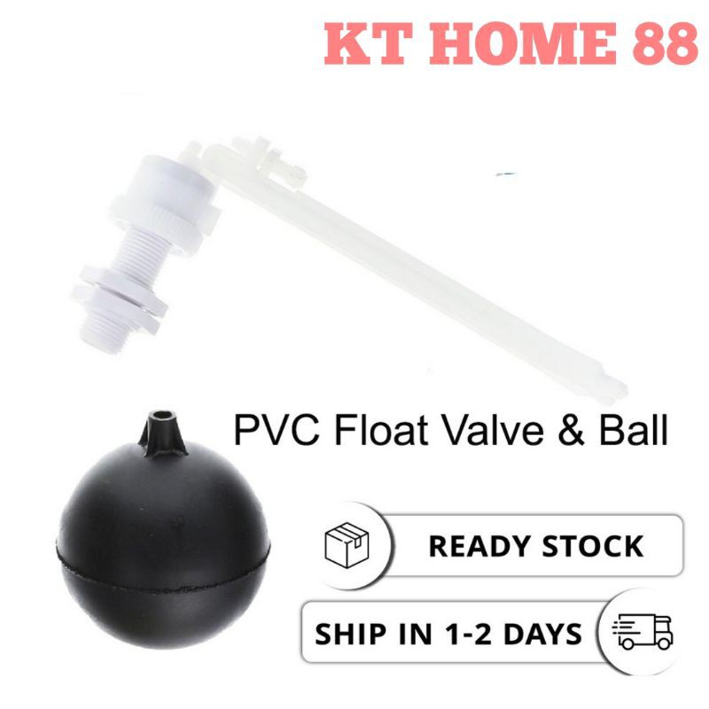 วาล์วลูกลอย PVC 9 นิ้ว และลูกบอล 1/2 นิ้ว สําหรับห้องน้ํา