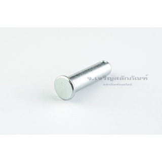 สลักหัวแบนกลม-ปิ๊นหัวแบน (Steel Clevis Pin) ขนาด M5 M6 M8 M10 M12 M14 สลักหัวกลมแบน สลัก (แพ็คละ 1 ตัว)