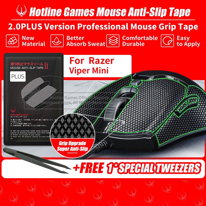 Hotline เกม 2.0Plus เมาส์ Anti-slip Grip Ttape Ffor Razer Viper Mini Gaming Mouse,Ggrip Uupgrade