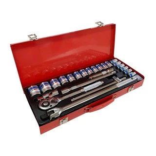 MOLITA TOOLS ชุดเครื่องมือ ประแจ ชุดบล็อก 24 ชิ้น ขนาด 1/2 (4หุน)