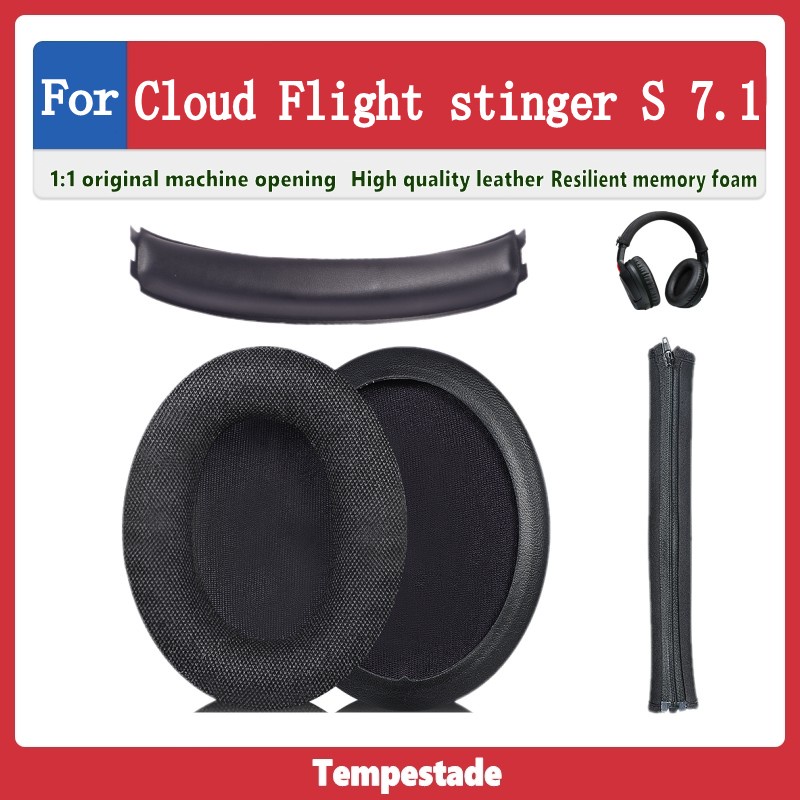 Tempestade ที่ปิดหูกันหนาว ป้องกันหูฟัง แบบเปลี่ยน สําหรับ kingston Cloud Flight stinger S 7.1