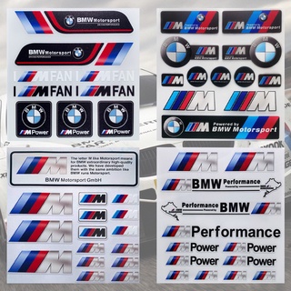 สติ๊กเกอร์ติดรถ BMW ป้ายรูปลอก จัดแต่งทรงผมรถยนต์ สติกเกอร์ดัดแปลง