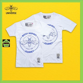 Beesy เสื้อคอกลม ชาย หญิง รุ่น Universe สีขาว