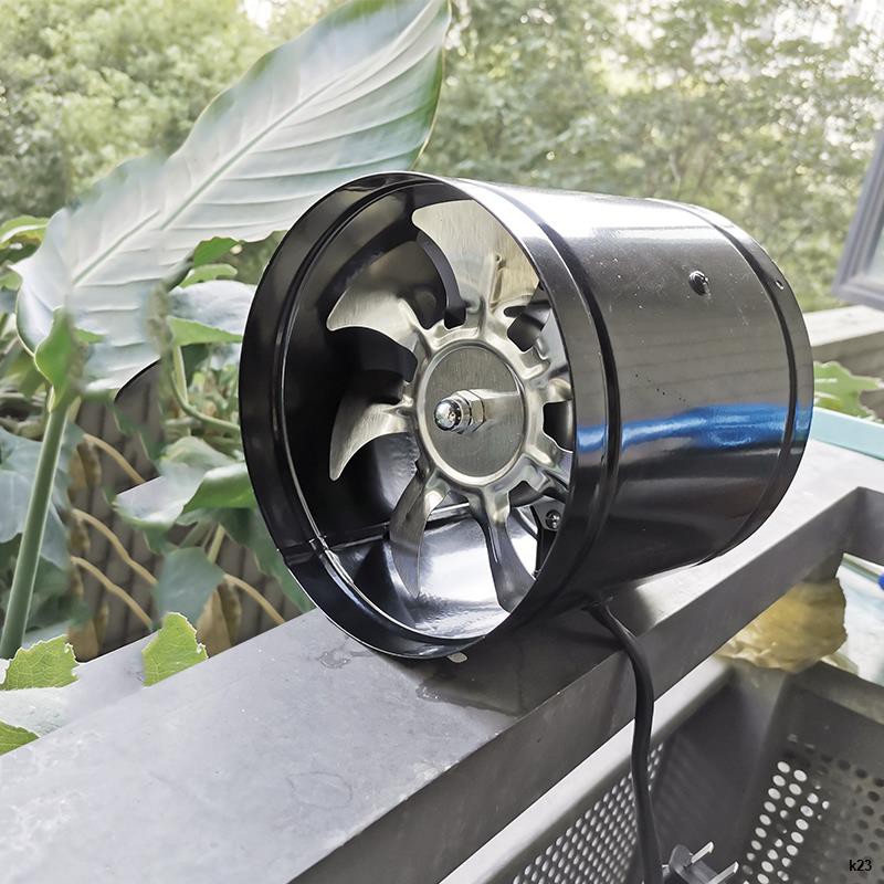 ✧▨4 Inch Inline Duct Fan Air Ventilator Metal Pipe Ventilation Exhaust Fan Mini Extractor Bathroom Toilet Wall Fan Duct