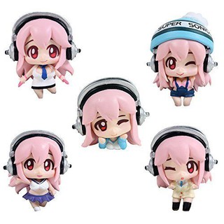 ฟิกเกอร์แท้ JP มือ1 -5ชิ้น - Super Sonico Deformed Mascot Pretty Figures Collectibles Gacha