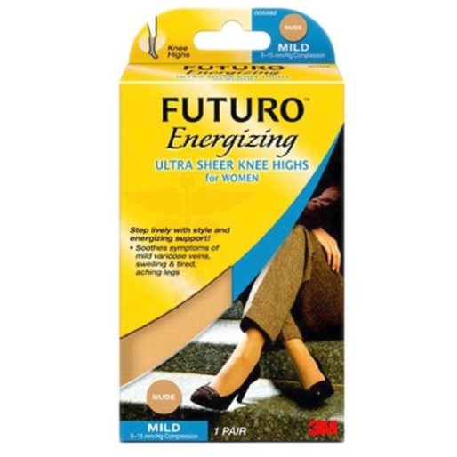 FUTURO  ULTRA KNEE HIGH WOMEN  ถุงน่องเส้นเลือดขอด รุ่นรัดปกติ 1 กล่อง