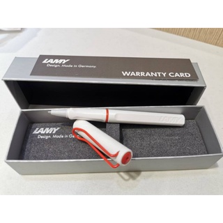 ปากกา Lamy Safari Red Clip Limted เป็น Rollerball หมึกเจล ขาวคลิปแดง