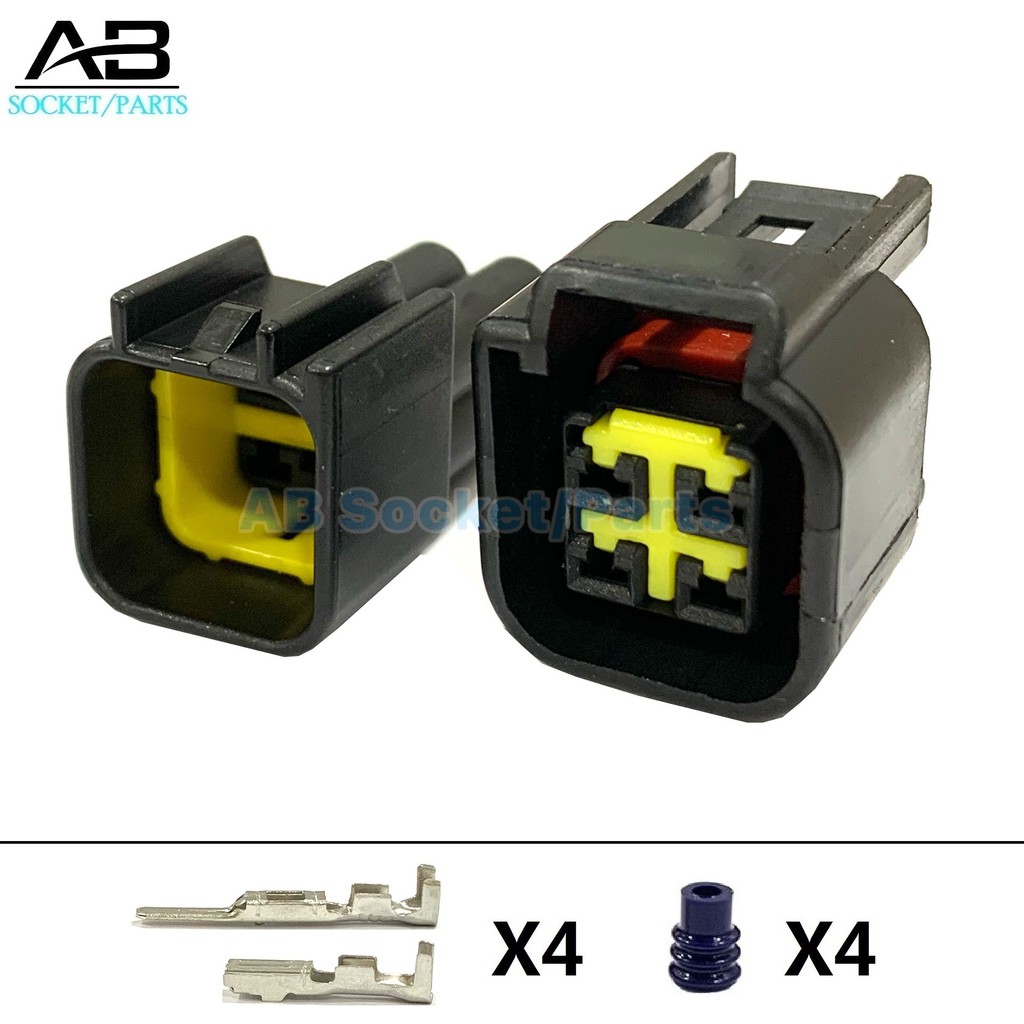 4 Pin YAMAHA LC135 135LC LC 135 CDI (ชาย+หญิง) ขั้วต่อซ็อกเก็ต