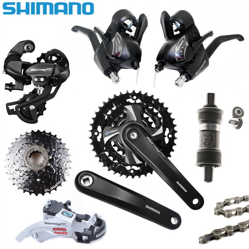 Shimano Tourney TX800 Groupset 38 ความเร็วจักรยานจักรยาน Groupsets FC-TX801 ST-TX800 คันโยก RD-TX800