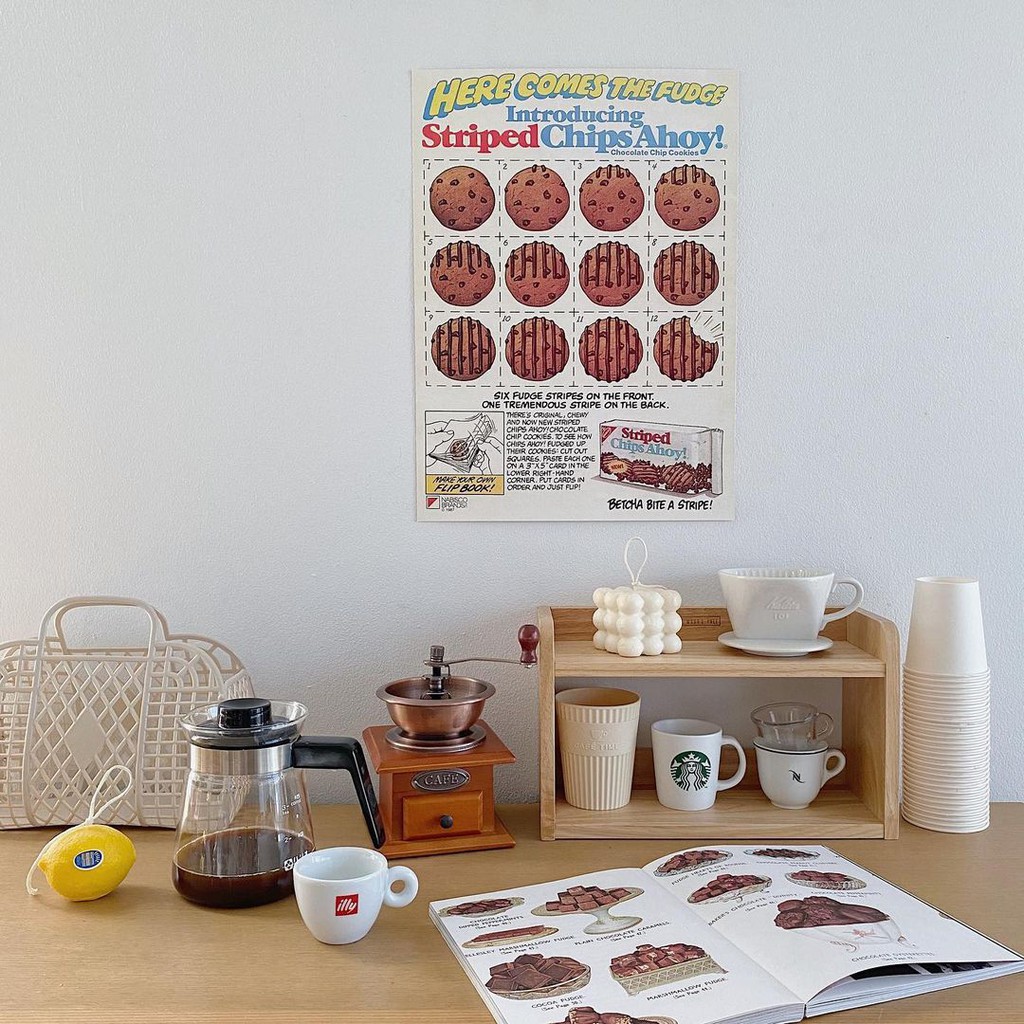 Poster - Vintage Bakery Ad : Introducing Striped Chips Ahoy!