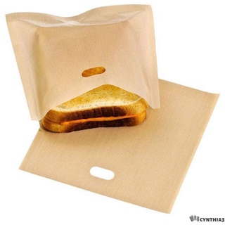 ❤ 2 pcs Reusable High Temperature Teflon Toast Bag Non-Stick Microwave Bag Barbecue Bag  Non Stick Coated Fiberglass Microwave Heating Pastry Toaster Bread Sandwich Bags Food Grade Teflon PTFE Toast Bag Non-stick Microwave Bag Home Kitchen Dining {cynt}