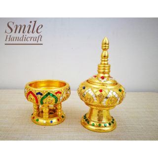 ชุด 2 ชิ้น ผอบปลายแหลม+ขันโตก ขนาด 4 นิ้ว