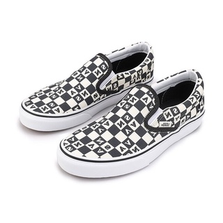 Vans รองเท้าผ้าใบ Classic Slip-On Check Vans | Raven/True White ( VN000XG8AZS )